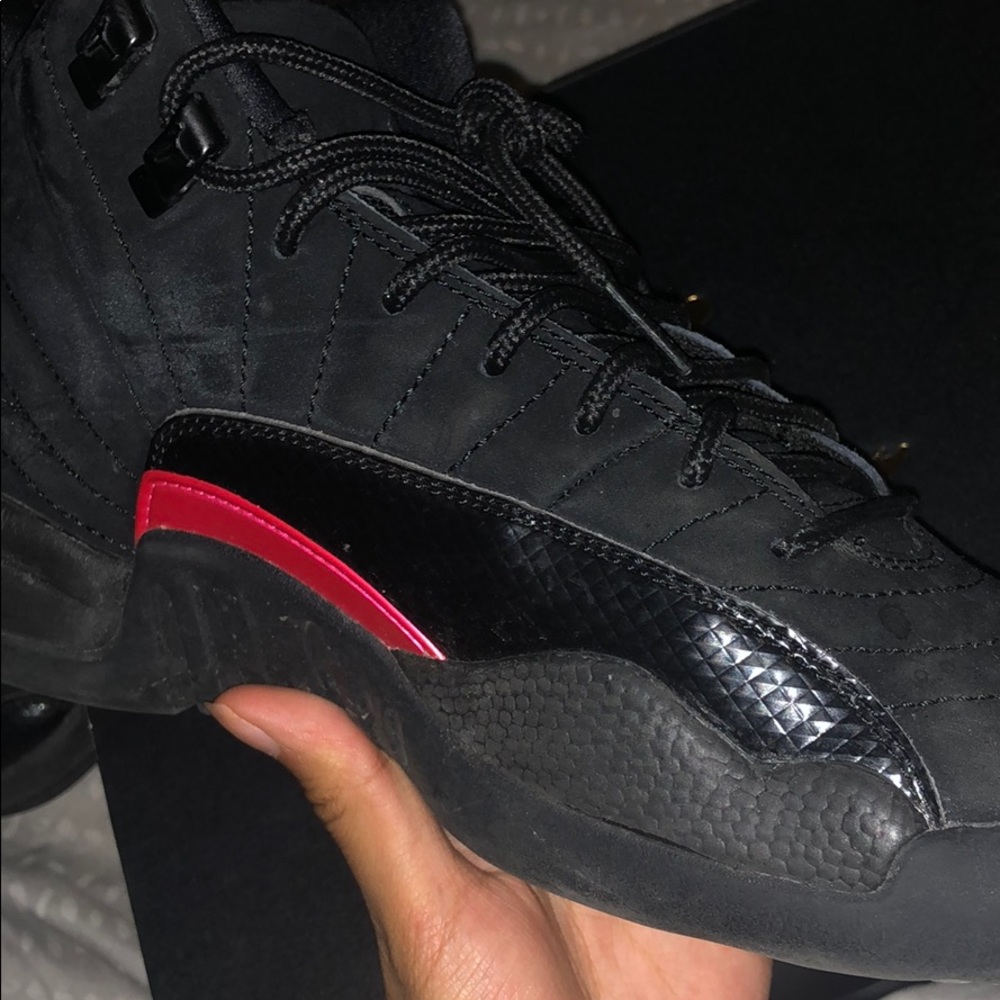 Jordan 12 Retro Black Rush Pink (GS)